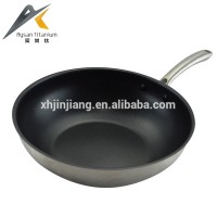 custom lid SS201 cast steel handle cut edge nonstick mini fry pan