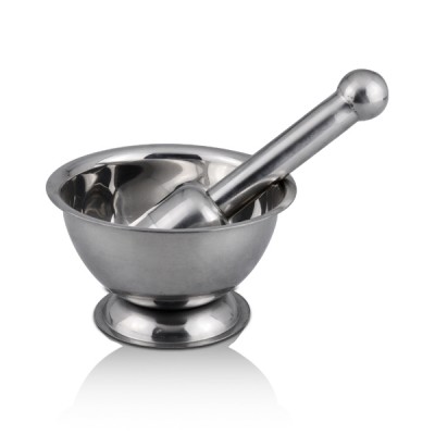 Metal kitchen tools custom stainless steel Mortar and Pestle