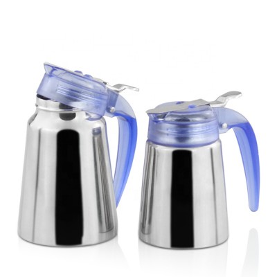 Kitchen Cooking Soy Sauce Jar Oil & Vinegar Dispenser Bottles Stainless Steel Cruet Set